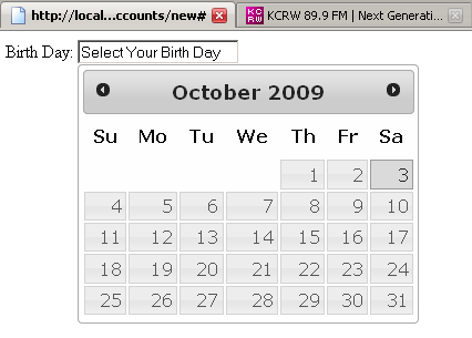 datepicker